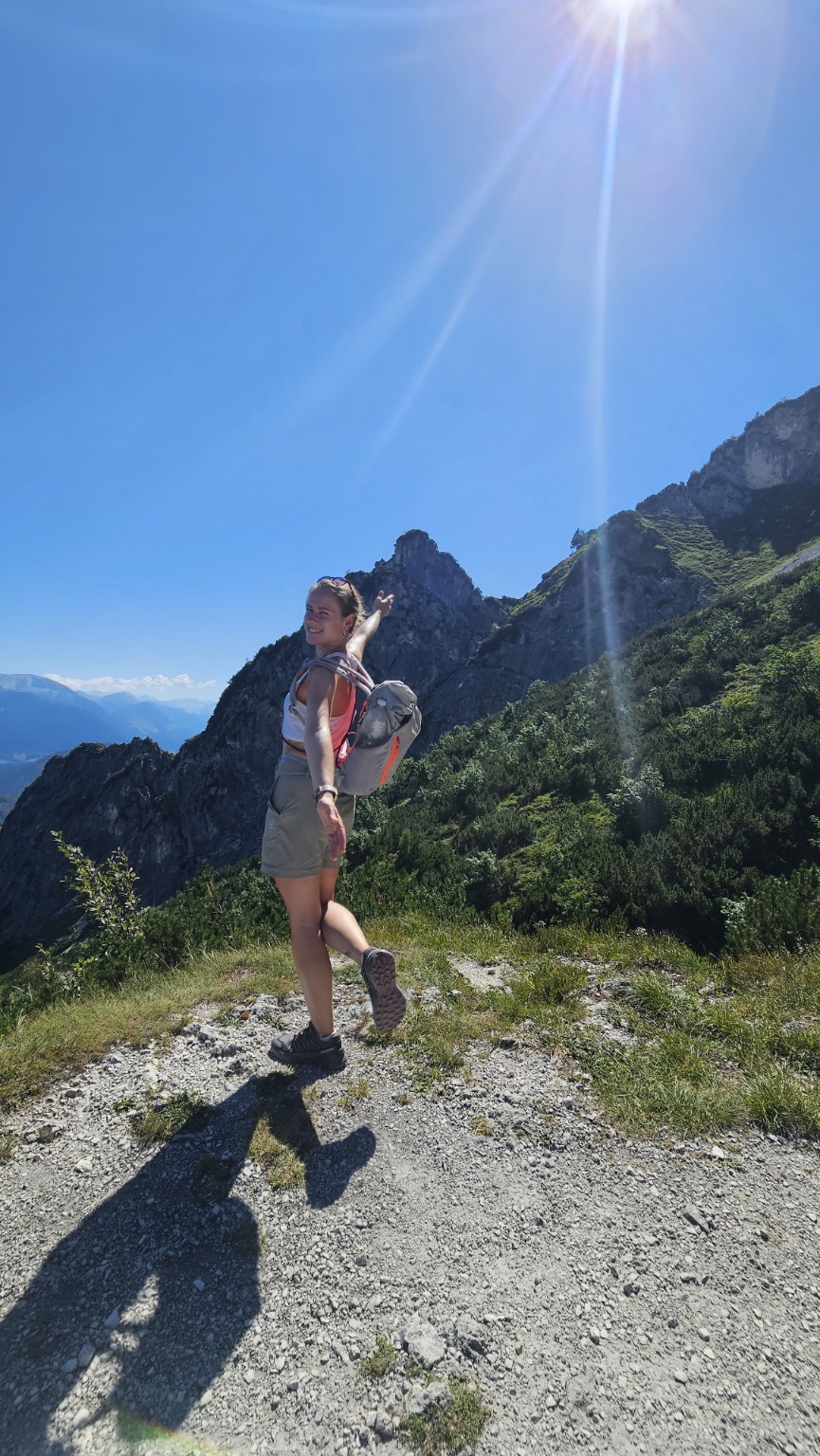 Anne beim Wandern